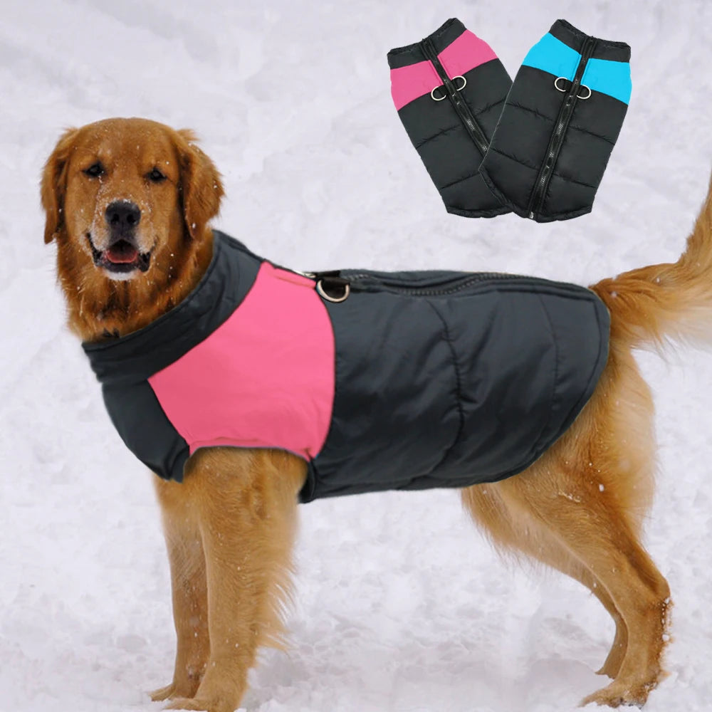 Waterproof Big Dog Vest Jacket Winter Warm Pet Dog Clothes For Small Large Dogs Puppy Pug Coat Dogs Pets Clothing 4XL 5XL