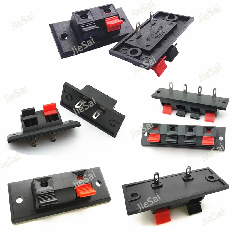 Seal Type 2 4 Positions Cable Clamp Wiring Connector Audio Horn Speaker Terminals Switch Power Plug Socket Clip