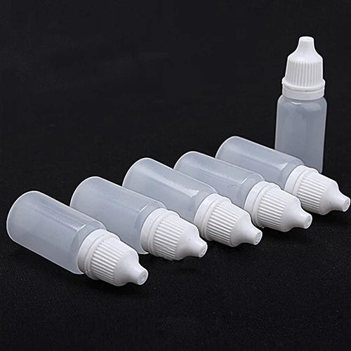 Empty Plastic Squeezable Dropper Bottles Eye Liquid Dropper Refillable Bottle