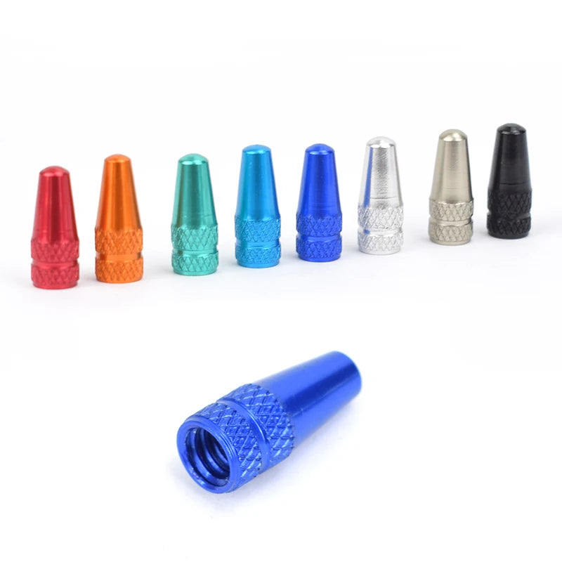 Aluminum Alloy Bicycle Tire Prest Valve Cap MTB Road Bike Covered Protector Road MTB Tyre Dustproof Bike Presta Valve