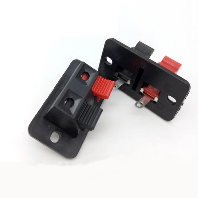 New Hot 5 Pcs 2 Positions Connector Terminal Push In Jack Spring Load Audio Speaker Terminals S/M/L Size