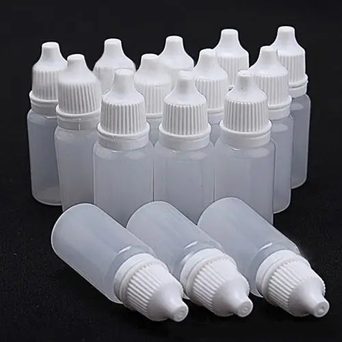 Empty Plastic Squeezable Dropper Bottles Eye Liquid Dropper Refillable Bottle