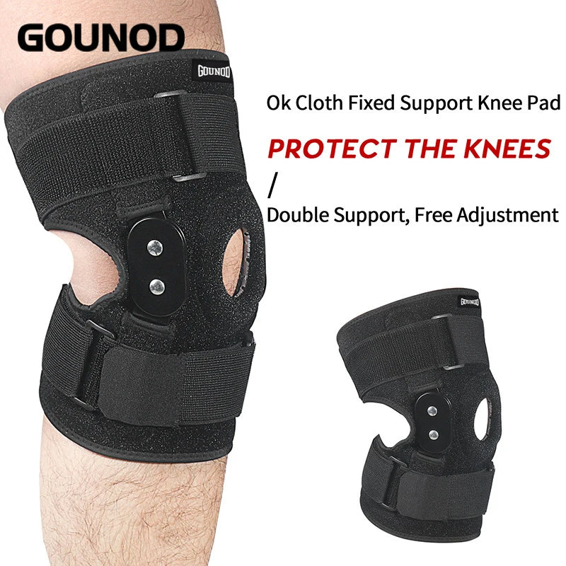 Adjustable Hinged Knee Brace Knee Joint Brace Support Knee Stabilizer Knee Pad Patella Protector Arthritic Guard Pain Relief