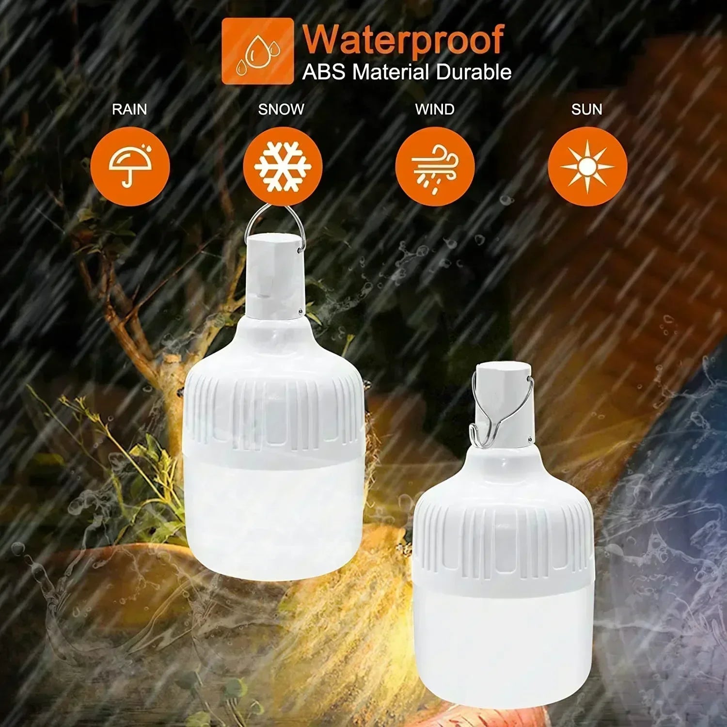 Emergency Light Outdoor Camping Supplies Edc Outdoor USB Rechargeable LED Light Bulb Lantern Hiking Sports Entertainment