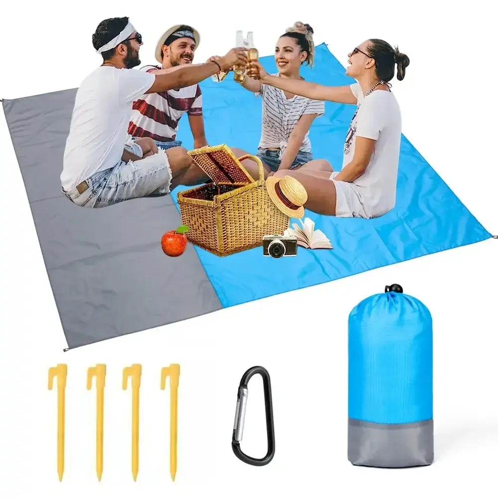 Waterproof Beach Mat Lightweight Picnic Blanket for Travel Hiking Sports