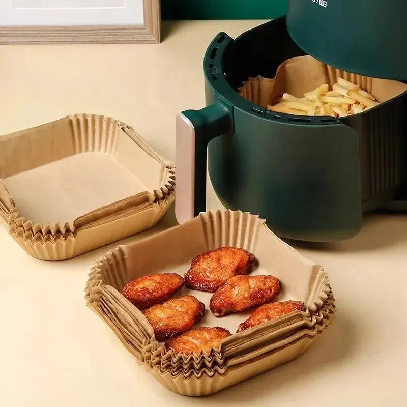 Air Fryer Disposable Paper Non-Stick Airfryer Baking Papers Round Air-Fryer Paper Liners Paper Kitchen Accessories