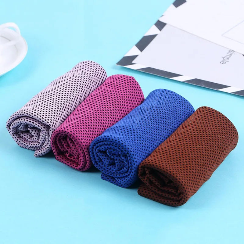 Outdoor Exercise Cool Towel Handling Work Wipe Sweat Quick Drying Polyester Soft Breathable Sports Towel for Outdoor 1pcs