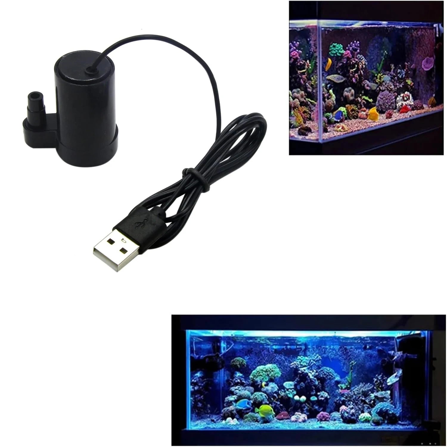 Micro Submersible Mini Low Noise Brushless Water Pump for Aquariums Fish Tank Pond Fountain Hydroponics Garden