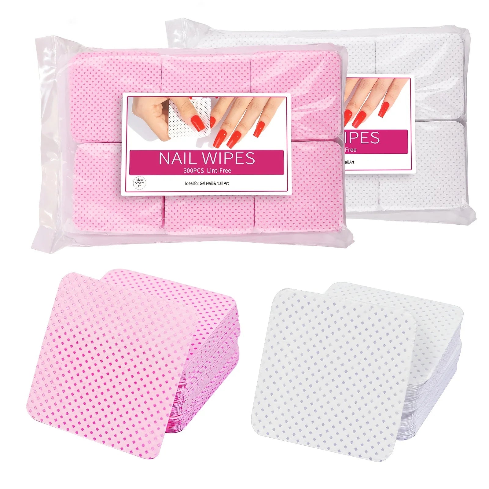 Nail Polish Remover Wipes Nail Cleaning Pads, Non Woven Nail Pads For Women Girl Beauty Salon