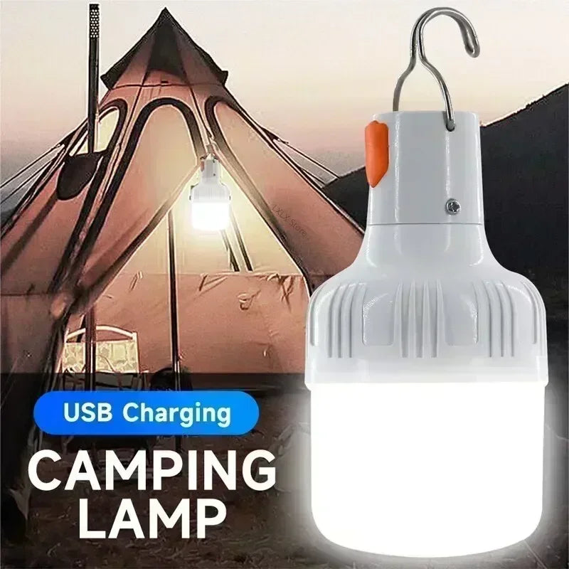 Emergency Light Outdoor Camping Supplies Edc Outdoor USB Rechargeable LED Light Bulb Lantern Hiking Sports Entertainment