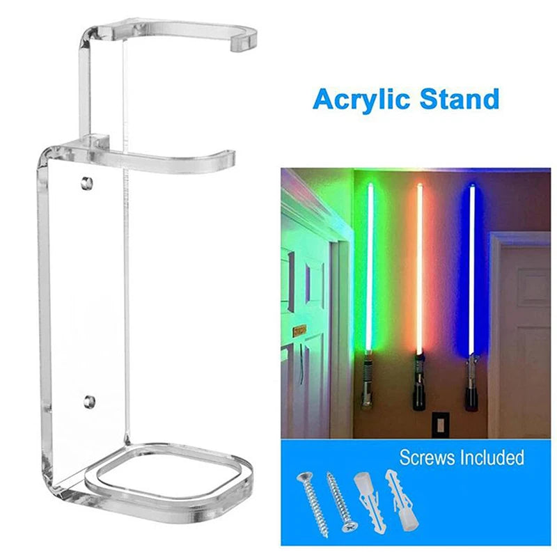 Acrylic Clear Light Saber Stand Wall Mount Storage Rack With Screws For Star Planet Lightsaber Display Stand