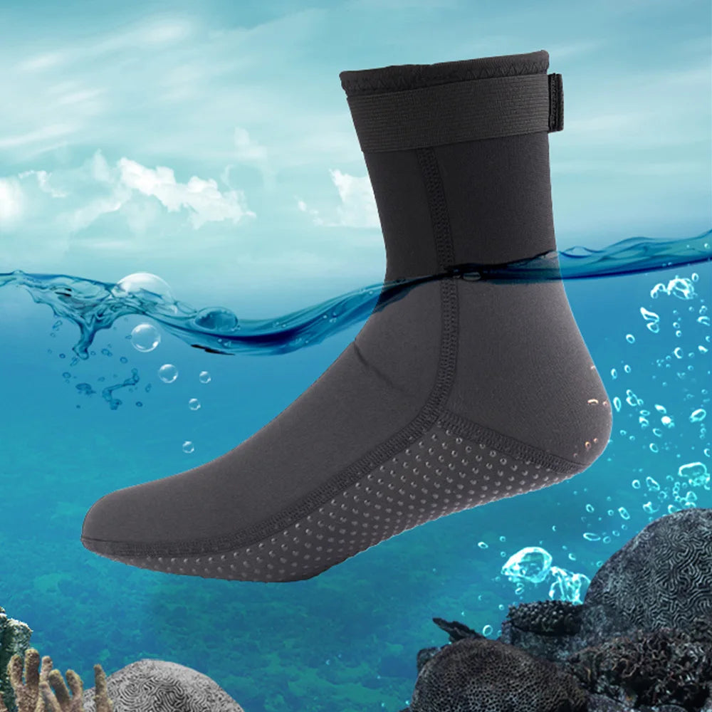 Neoprene Diving Socks Wetsuit Shoes Non-slip Adult Warm Patchwork Elasticity Diving Surfing Boots for Swimming Snorkeling 3mm