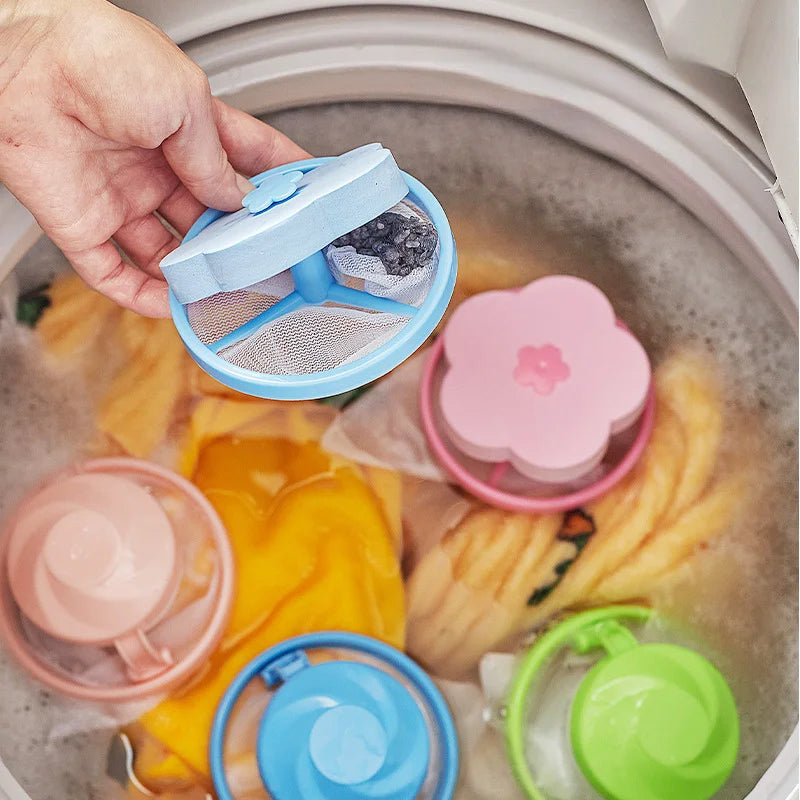 Pet Hair Remover Washing Machine Floating Lint Filter Bag Clothes Hair Cleaning Cat Hair Catcher Reusable Laundry Tools