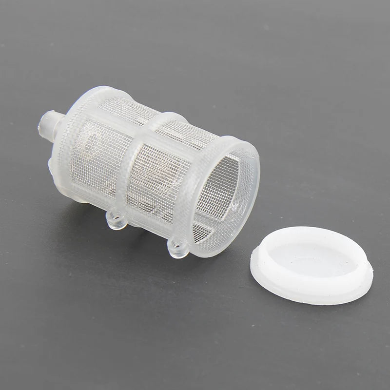 Homebrew Kegging 80 Mesh Floating Dip Tube Filter Attachment 1/4"(6.5mm) Barb SS304 Mesh PP Clover Removable End Cap