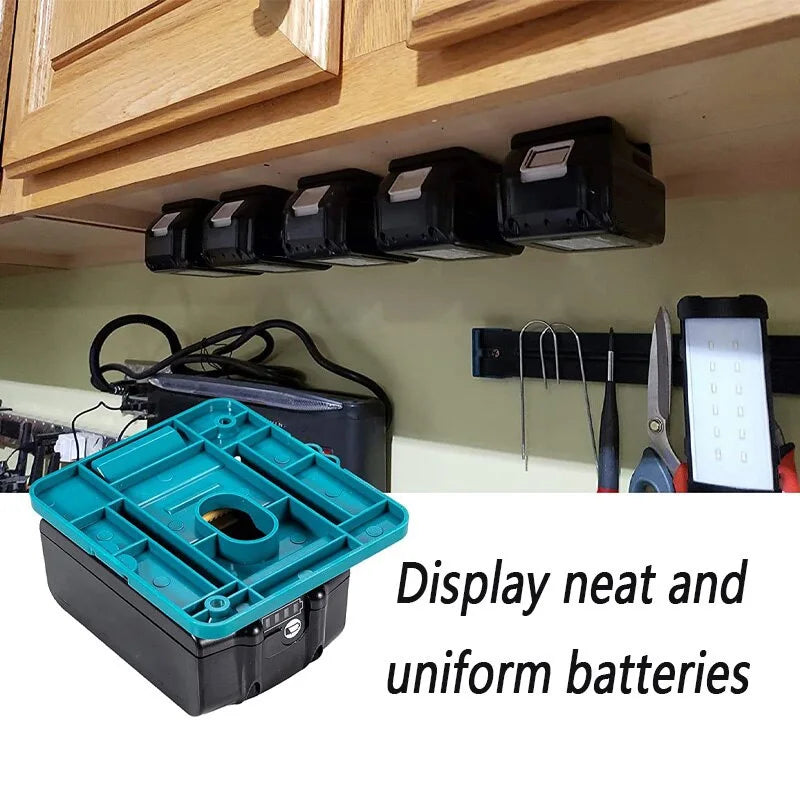 Battery Holder for Makita 18V Li-ion Battery Storage Mounts Dock Holder Fit for Makita BL1860 BL1850 BL1840 BL1830