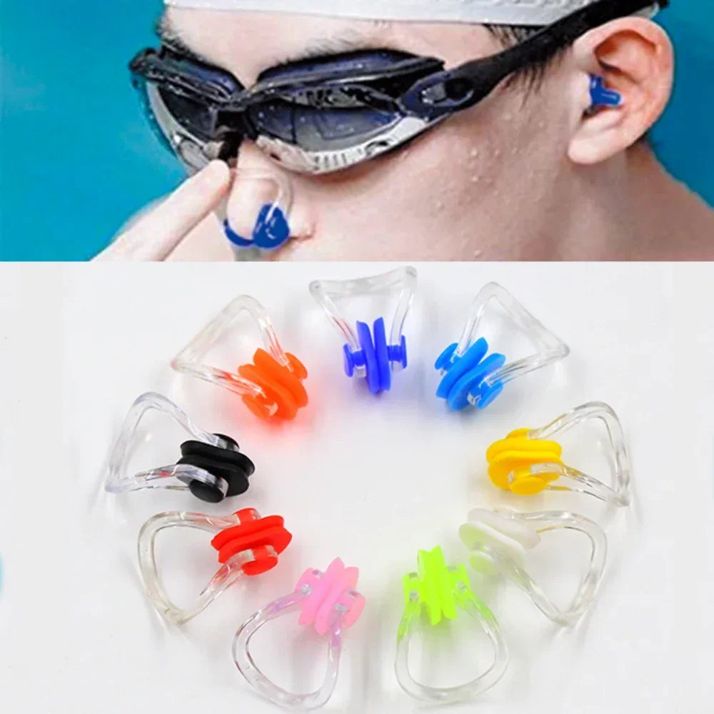 High Quality Reusable Soft Silicone Swimming Nose Clip Comfortable Diving Surfing Swim Nose Clips for Adults Children 1pc