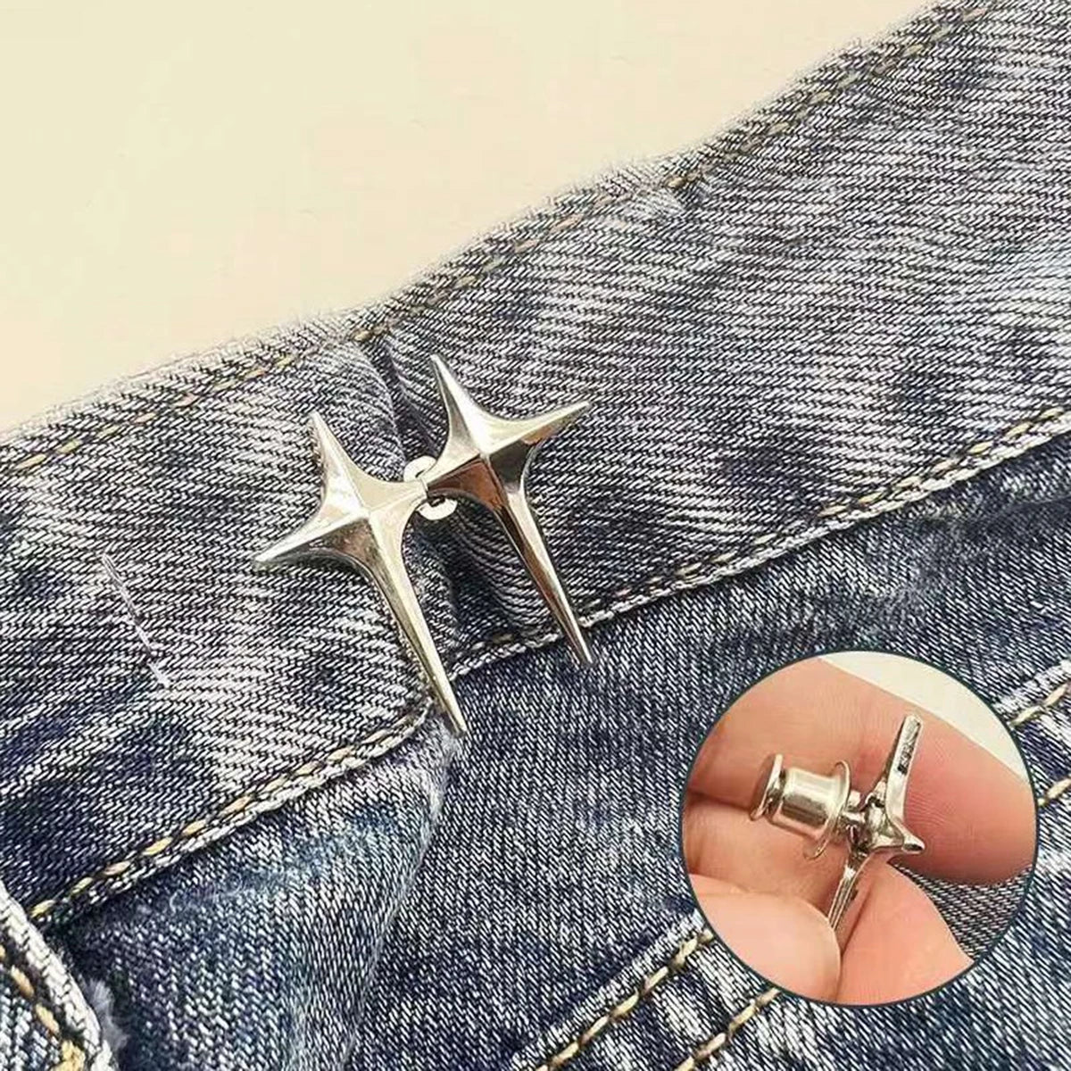 Adjustable Waist Button For Jeans Pants Detachable Button Perfect Fit Instant Jean Button No Sewing Required