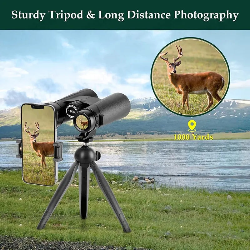 Portable Hd Zoom 5000M/50000M Binoculars Telescope Powerful Folding Long-Distance Vision Hunting Outdoor Camping Sports