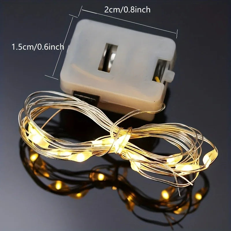 Outside Pack Waterproof Mini Fairy Lights Copper With 3 Speed Modes for Christmas Decorations and Outdoor Use Battery Powered