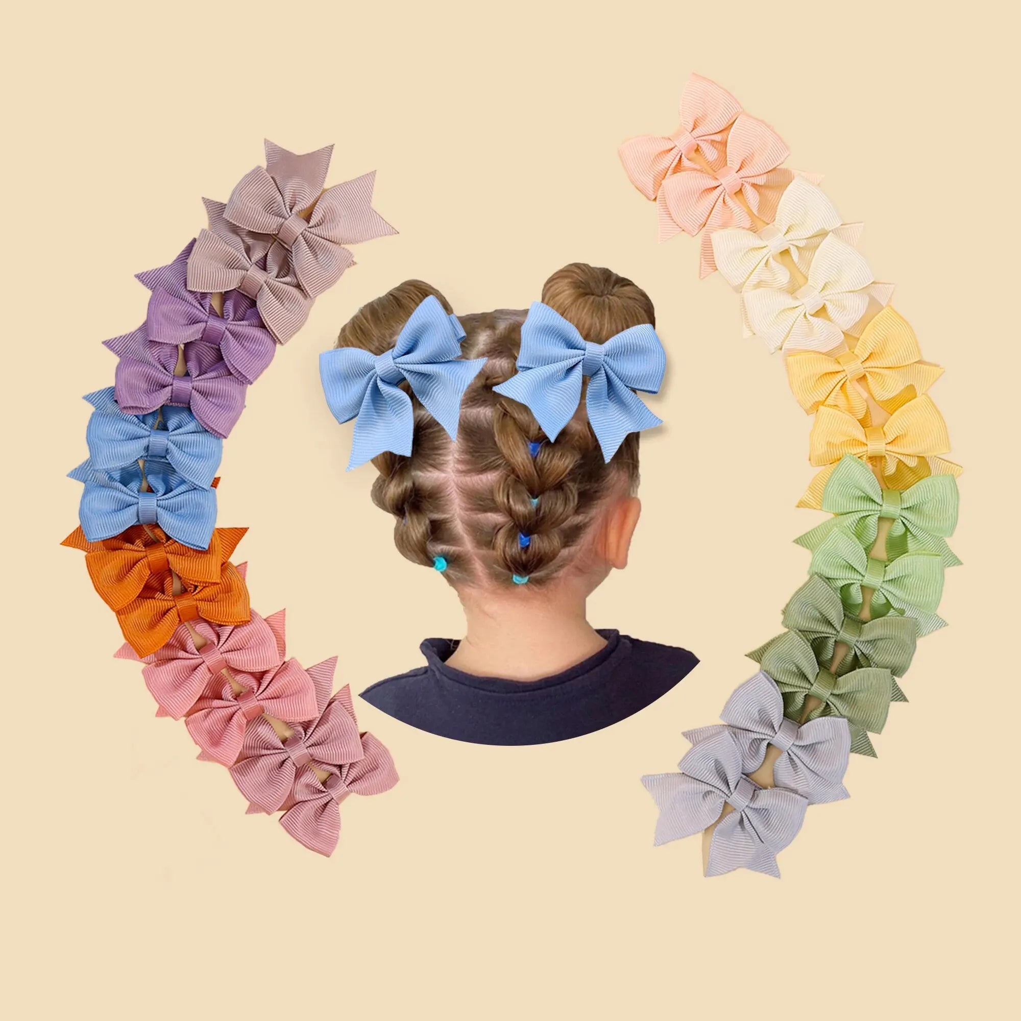 Bow Tail All Inclusive Hair Clips Cute Fashionable Hair Clips Headwear Hair Accessories Hair Clips for Girls