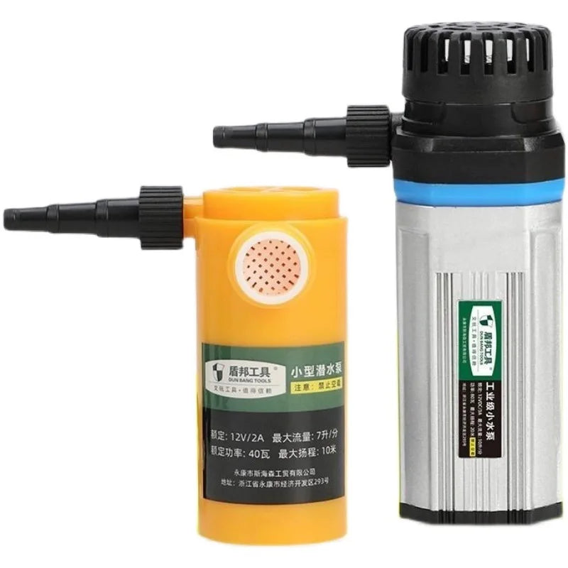 Mini Submersible Pump 12V High Pressure Water Pump Lift 10M/15M/20M Water Pumping Station Micro Submersible Motor