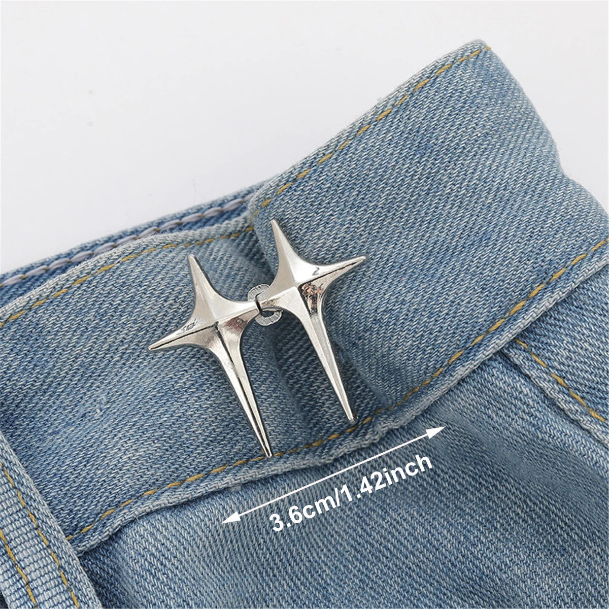 Adjustable Waist Button For Jeans Pants Detachable Button Perfect Fit Instant Jean Button No Sewing Required