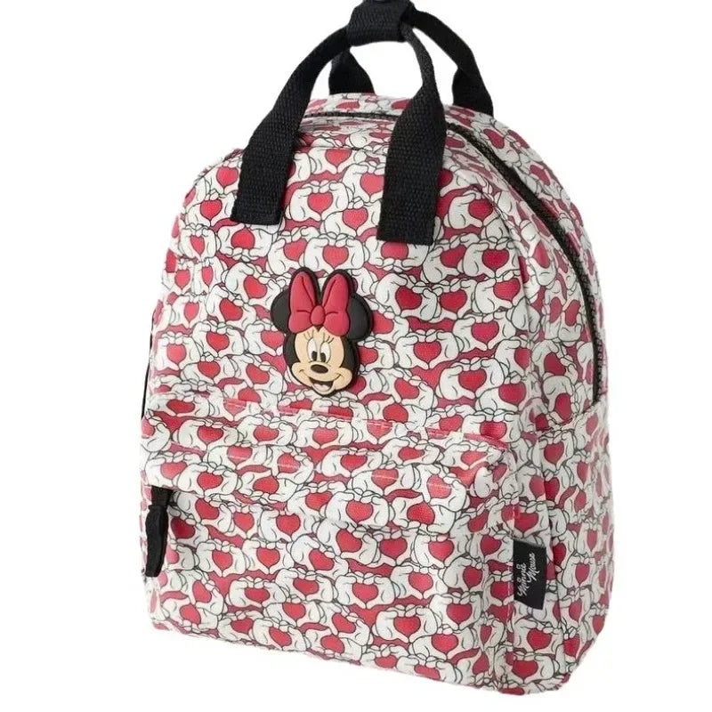 Minnie Children's Backpack Girls Cartoon Print Large Capacity Book Storage Kindergarten Baby School Bag