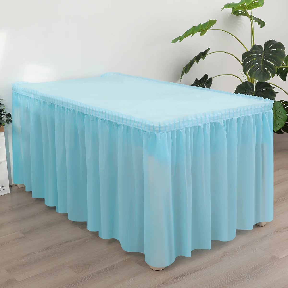 Disposable tablecloth table skirt