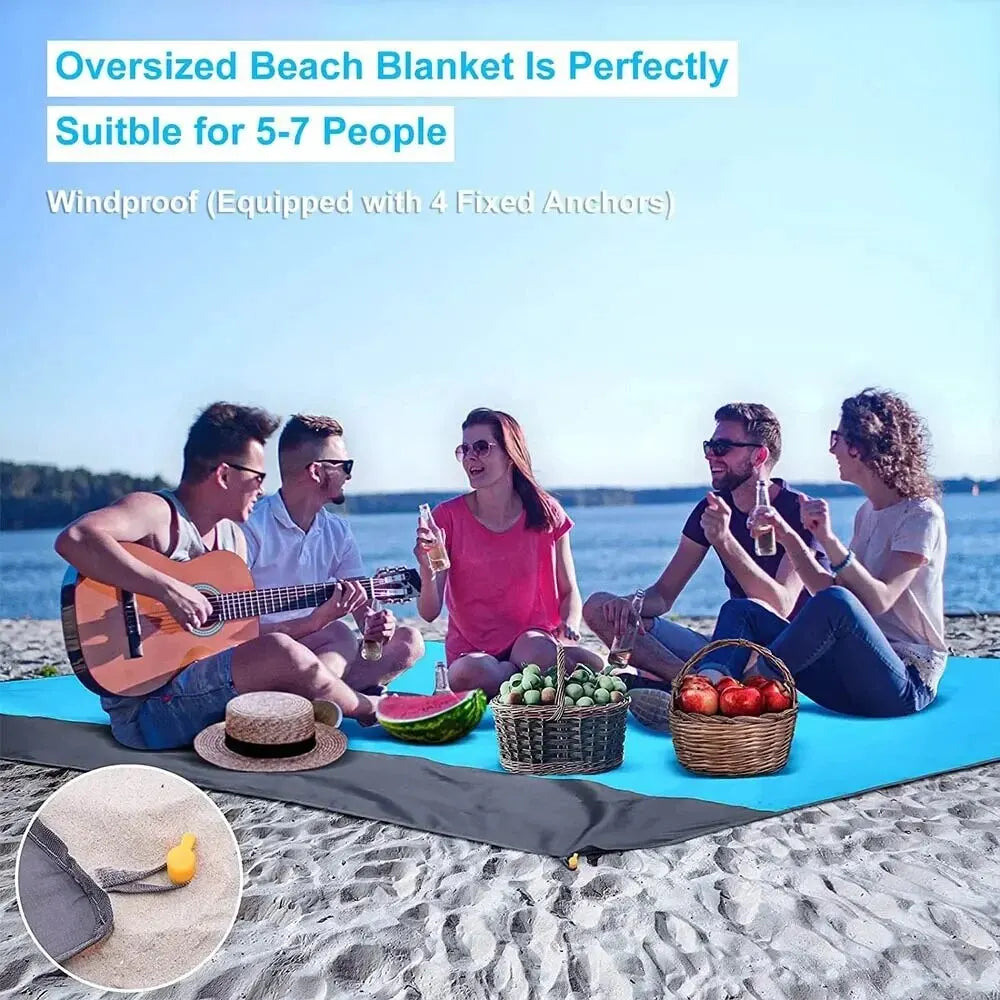 Waterproof Beach Mat Lightweight Picnic Blanket for Travel Hiking Sports