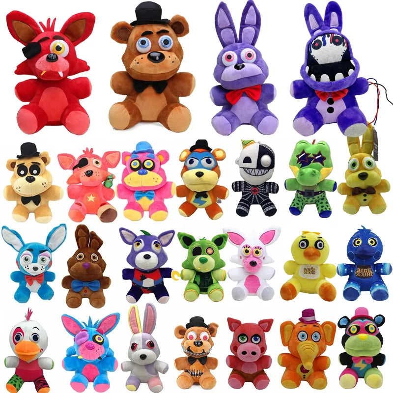 Cute Plush Toys Game Doll Bonnie Bear Foxy Cartoon Stuffed Dolls Freddy Toys For Children Gifts