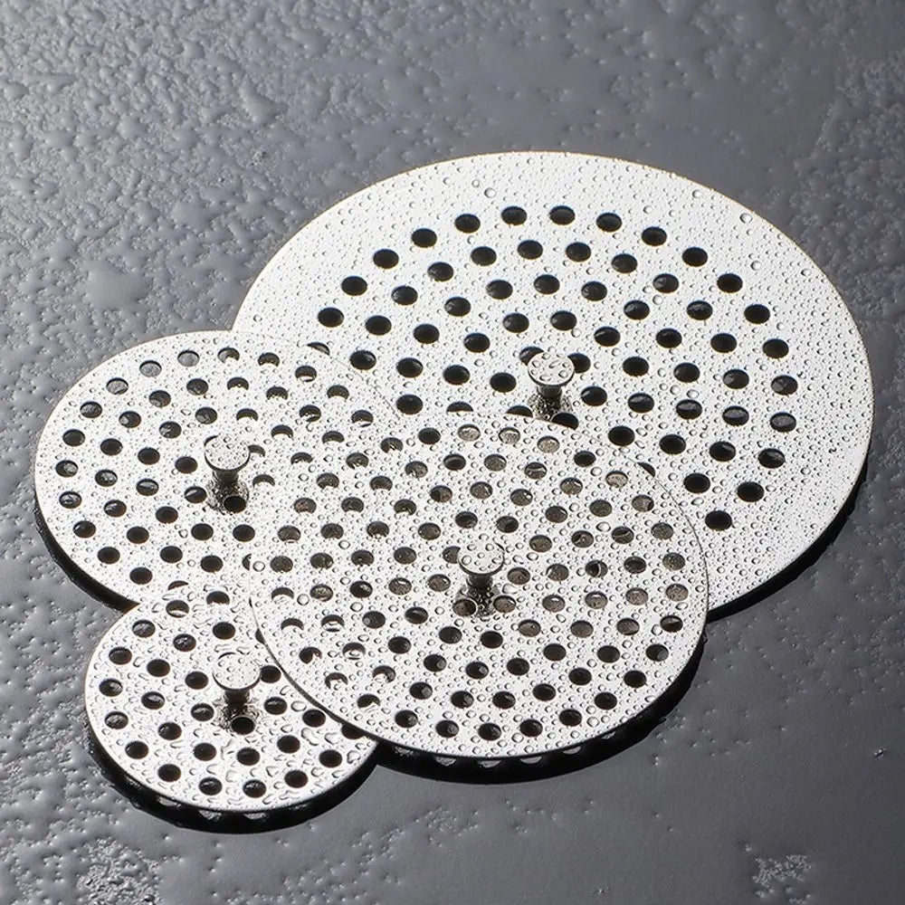 Stainless Steel Floor Drains Net Cover Round Square Shower Drain Hole Filter Drainage Grille Anti Clogging Floor Drainage Net