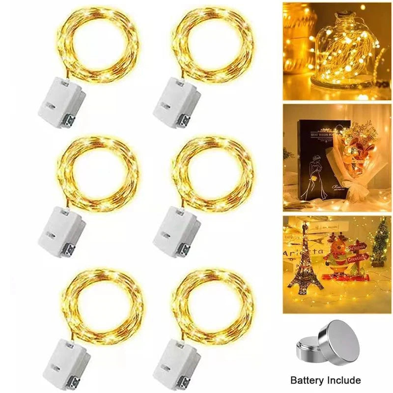 Battery Operated Fairy Lights Smart Flashing Decoration LED Fairy String Light Party Holiday Christmas Decoration