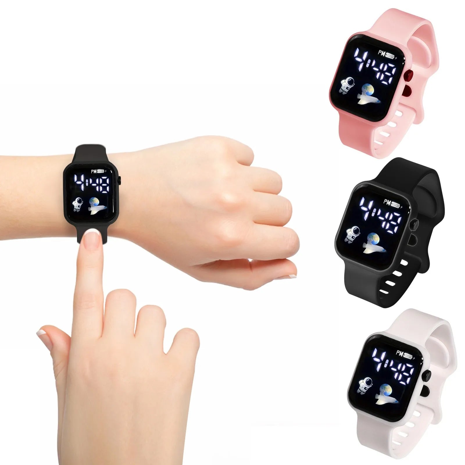 Children's Watch Suitable For Students' Outdoor Electronic Watches Screen Watch Display Time