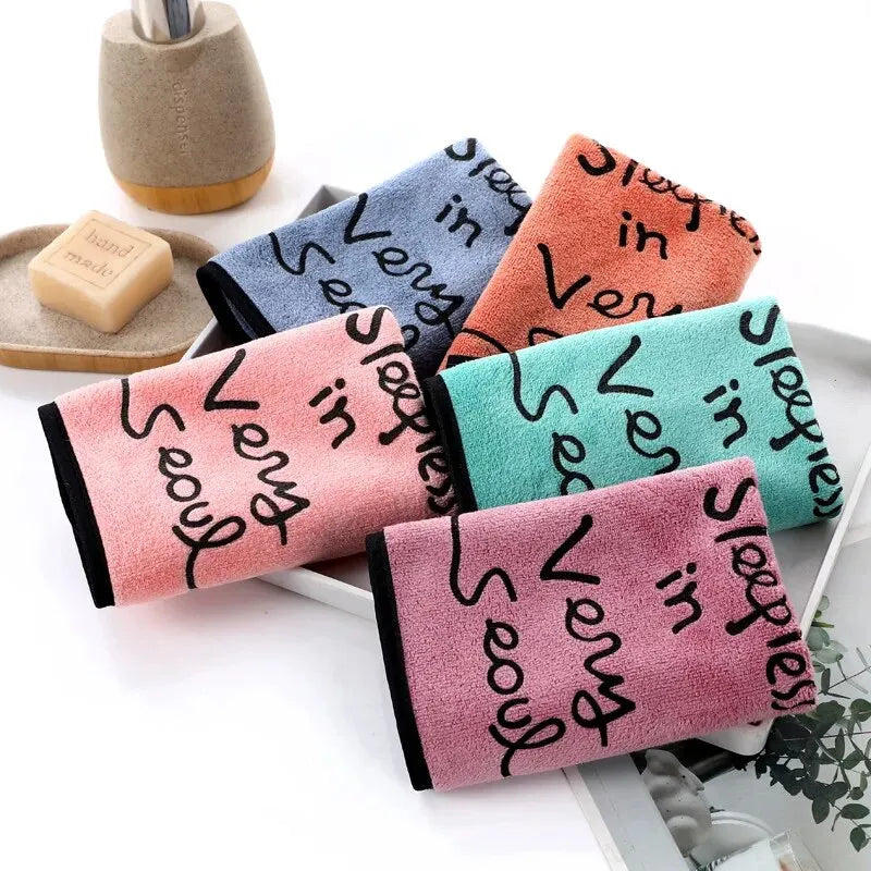 Hand Towel Kids' Towel Square Towel Soft Saliva Towel Fiber Thick Absorbent Gift Face Cleaning Car Household Small Tower