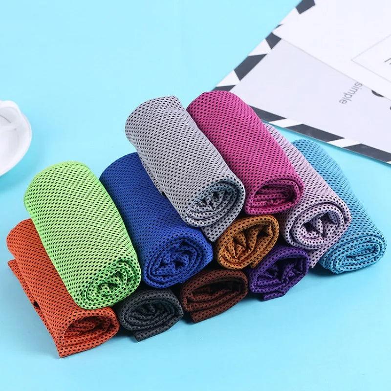 Outdoor Exercise Cool Towel Handling Work Wipe Sweat Quick Drying Polyester Soft Breathable Sports Towel for Outdoor 1pcs