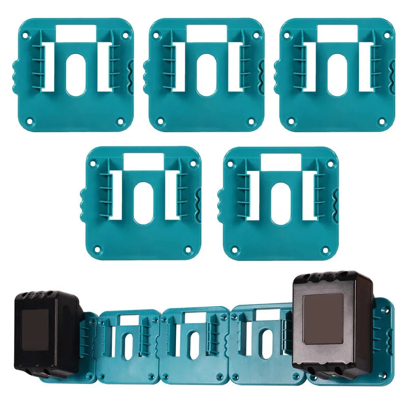 Battery Holder for Makita 18V Li-ion Battery Storage Mounts Dock Holder Fit for Makita BL1860 BL1850 BL1840 BL1830