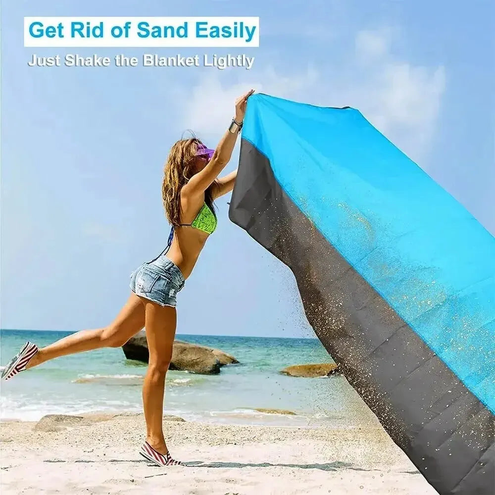 Waterproof Beach Mat Lightweight Picnic Blanket for Travel Hiking Sports