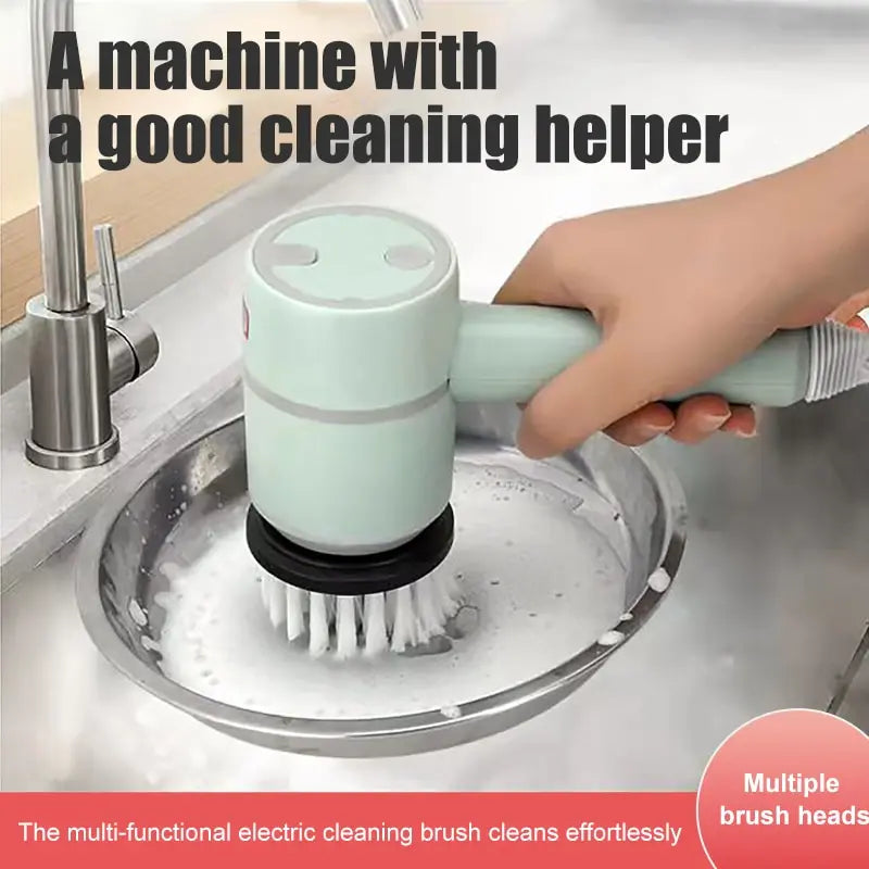 Electric Cleaning Brush Multi-Functional Home USB Electric Rotary Scrubber Household Appliances Cleaning Gadget 3 In 1 El