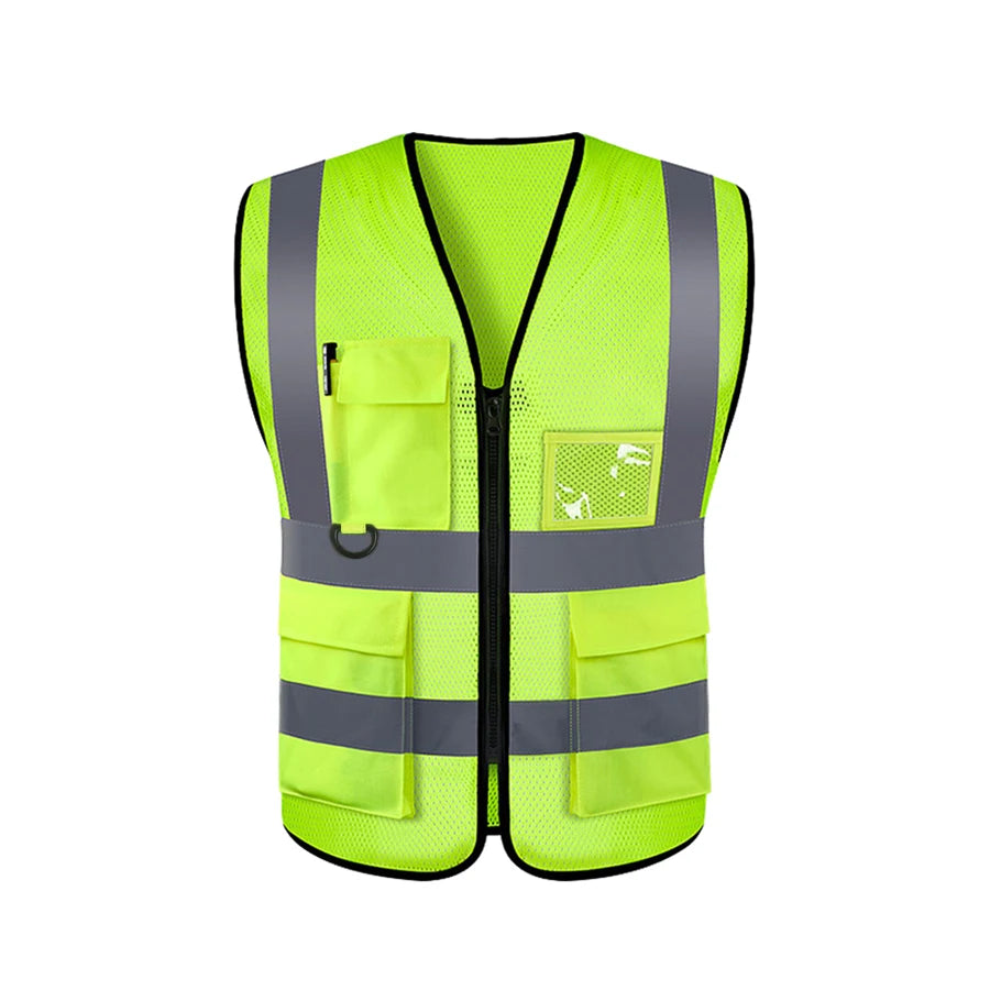 High Visibility Reflective Safety Vest Adjustable Reflective Security Vests Traffic Night Outdoor For Running Cycling Sports