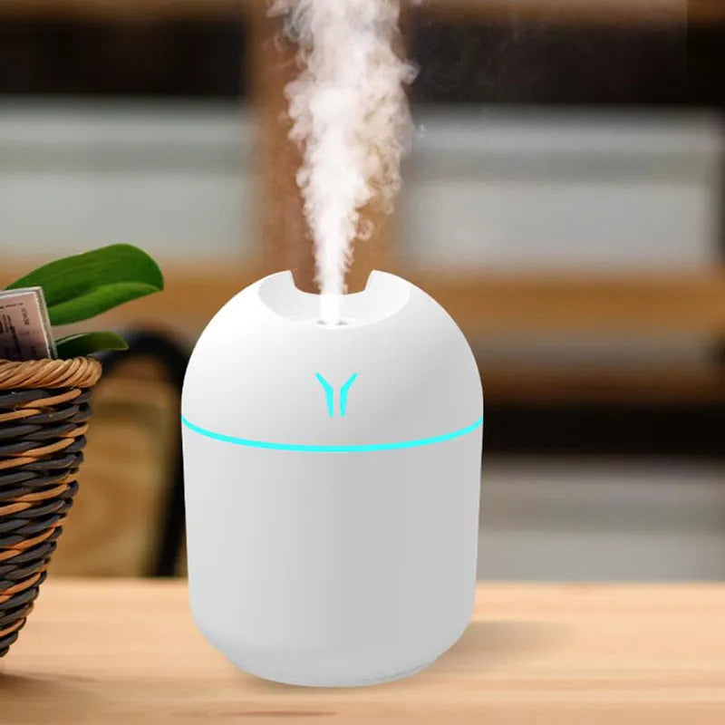 Mini Air Humidifier Aroma Essential Oil Diffuser For Home Car Ultrasonic Mute Mist Maker Diffuser with LED Color Lamp