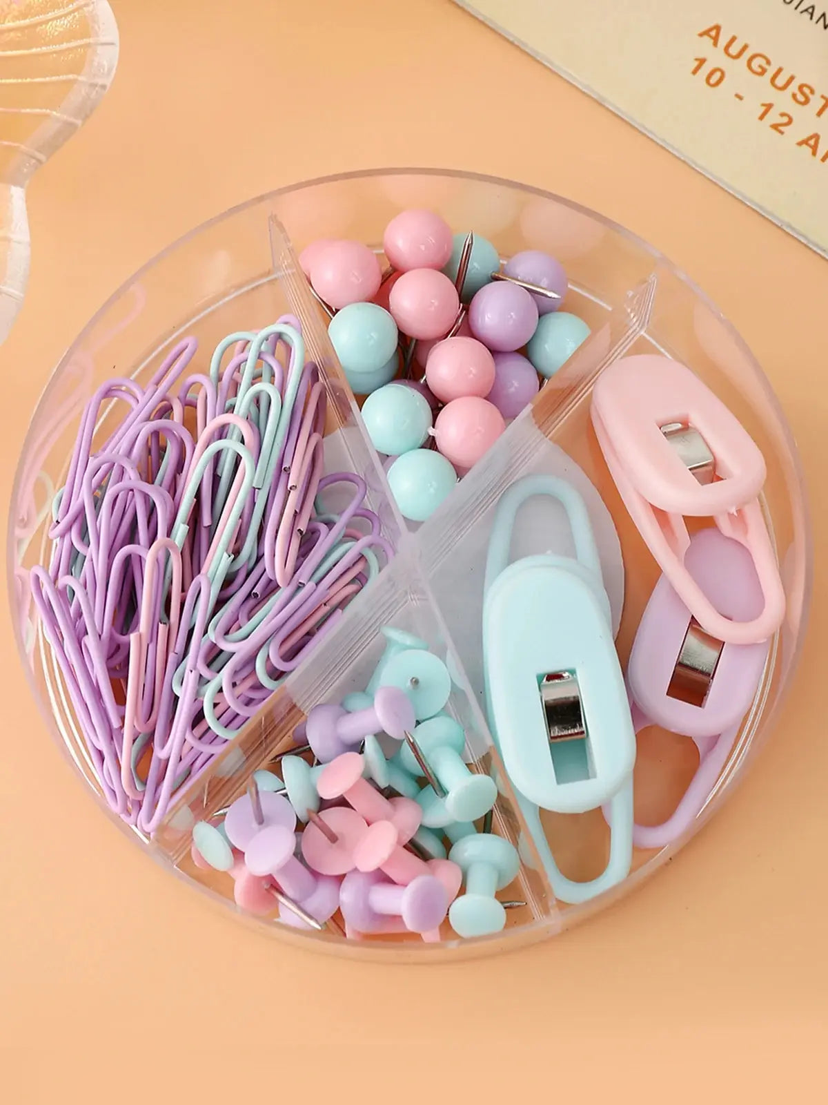 Multifunctional Paper Clip Long Tail Clip I-shaped Nail Dovetail Clip Paper Clip H-shaped Nail Combination Set Office