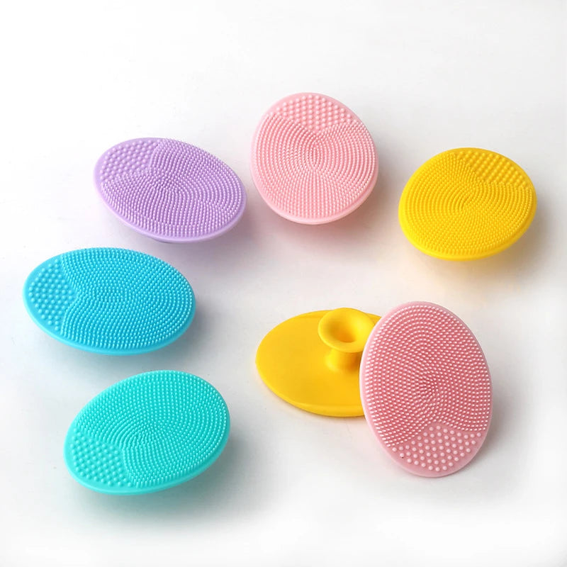 Silicone Shampoo Brush for Baby Infant Bathing Soft Silicone Boys Kids Shower Brush Head Hair Washing Massage Brushes Wipe