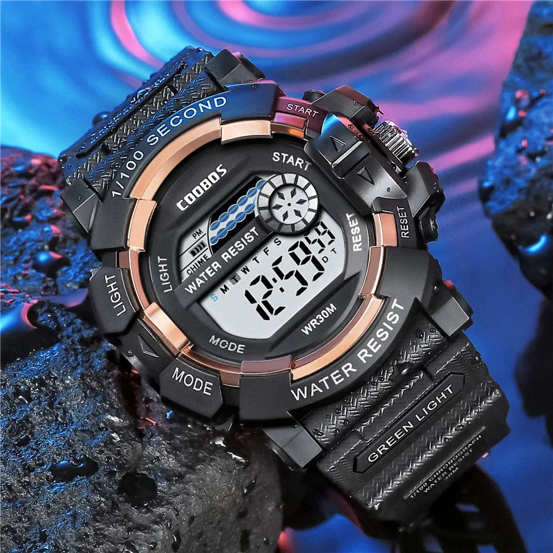 Fashion Digital Watch for Kids Waterproof Sport Children's LED Electronic Clock Top Brand Outdoor Military Watch montre enfant