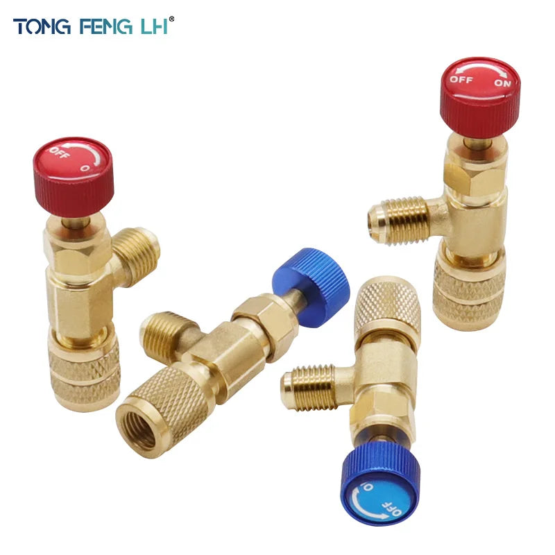 Air Conditioner plus Safety Liquid Valve R410 R22 Refrigerant Vacuum Maintenance Switch R22 Detection Tool