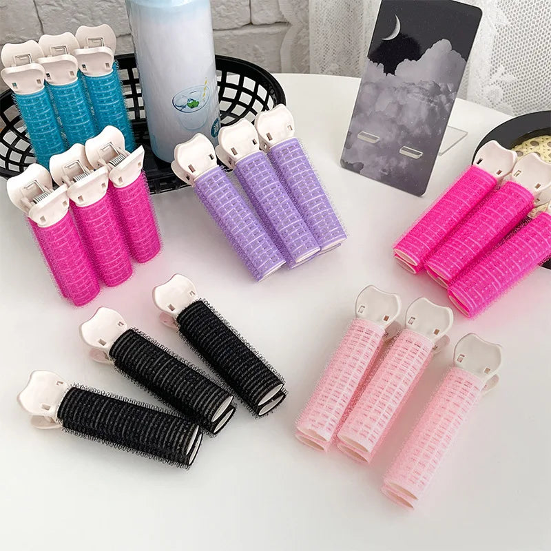 Bangs Hair Root Fluffy Hair Clips Lazy Hair Top Styling Curling Barrel Portable Korean Hair Clips Hair Rollers 2pcs