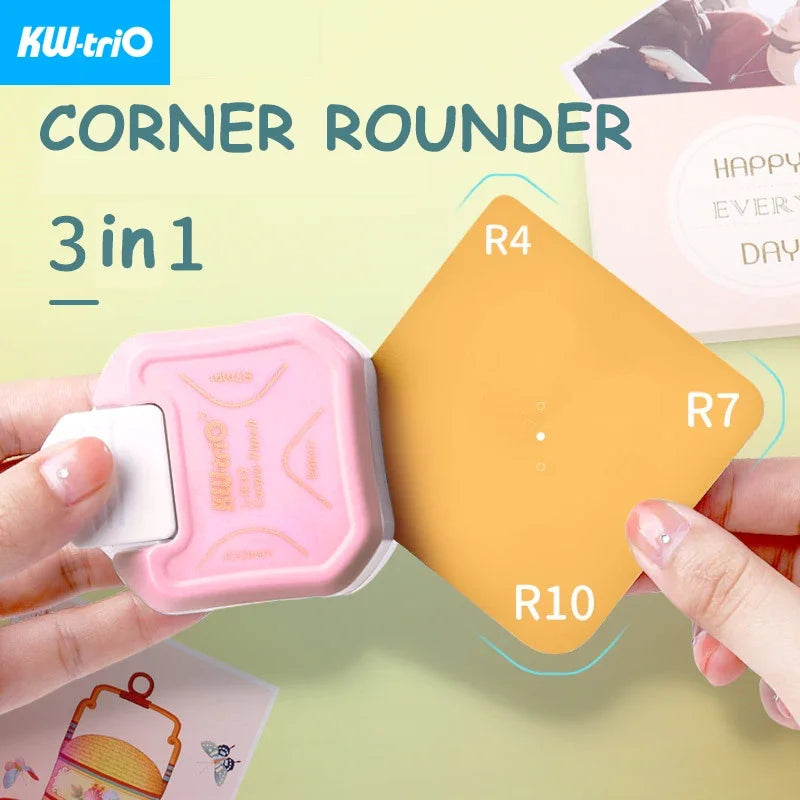 Corner Rounder Border Punches for Scrapbooking Diy Mini Corner Cutter R4/R7/R10mm Circle Trimmer Punch Office Supplies