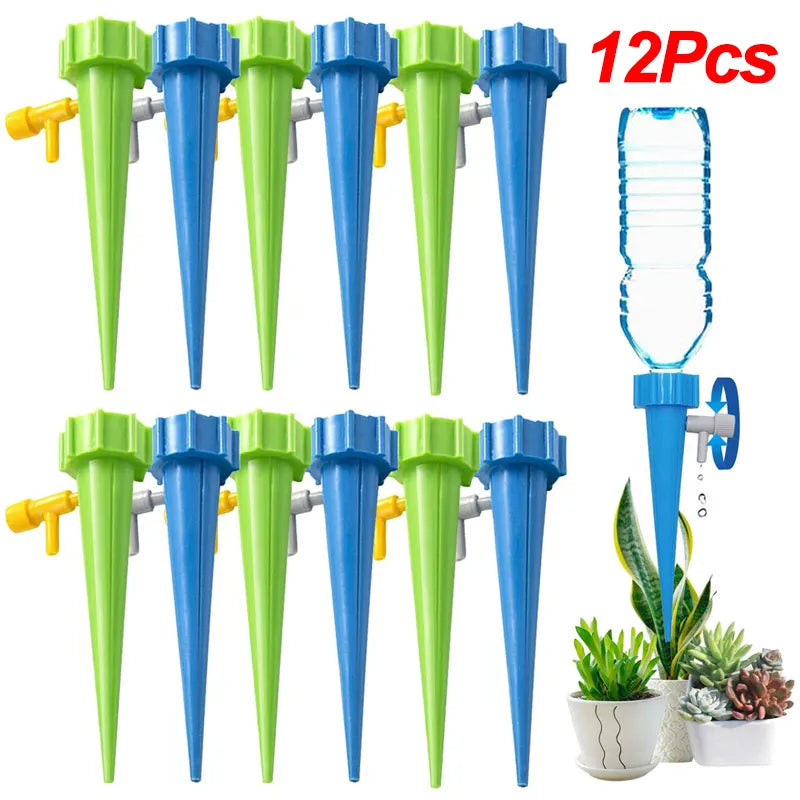 Automatic Drip Irrigation System Self Watering Spike for Flower Plants Greenhouse Garden Adjustable Auto Water Dripper Device