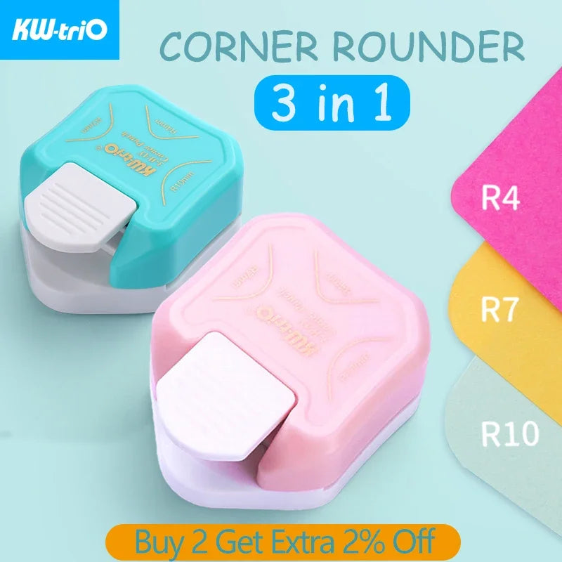 Corner Rounder Border Punches for Scrapbooking Diy Mini Corner Cutter R4/R7/R10mm Circle Trimmer Punch Office Supplies