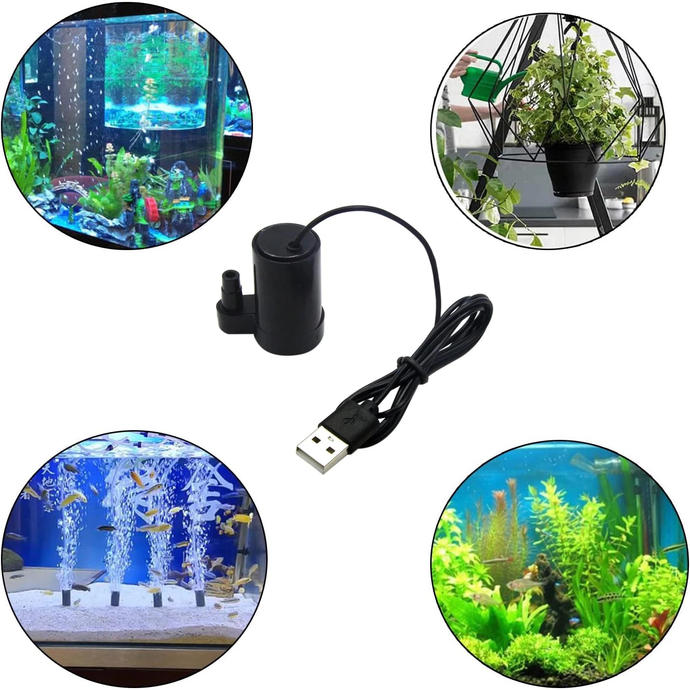 Micro Submersible Mini Low Noise Brushless Water Pump for Aquariums Fish Tank Pond Fountain Hydroponics Garden