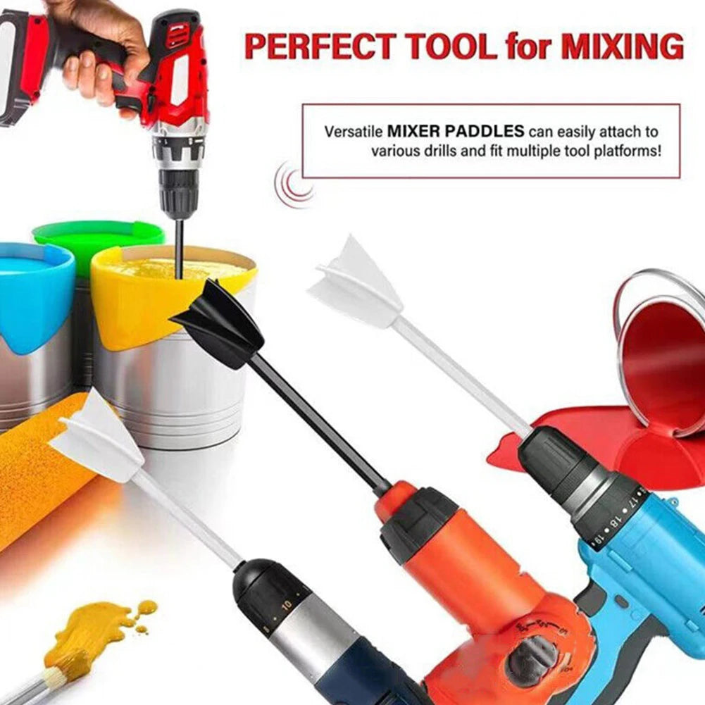 Epoxy Mixer Paint Drill Attachment Paddle Consistency Liquids Resin Head Stirrer Mixer Paint Resin Attachment With Drill Chuck